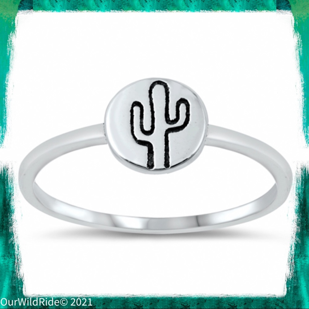 Sterling Silver Saguaro‎ Ring